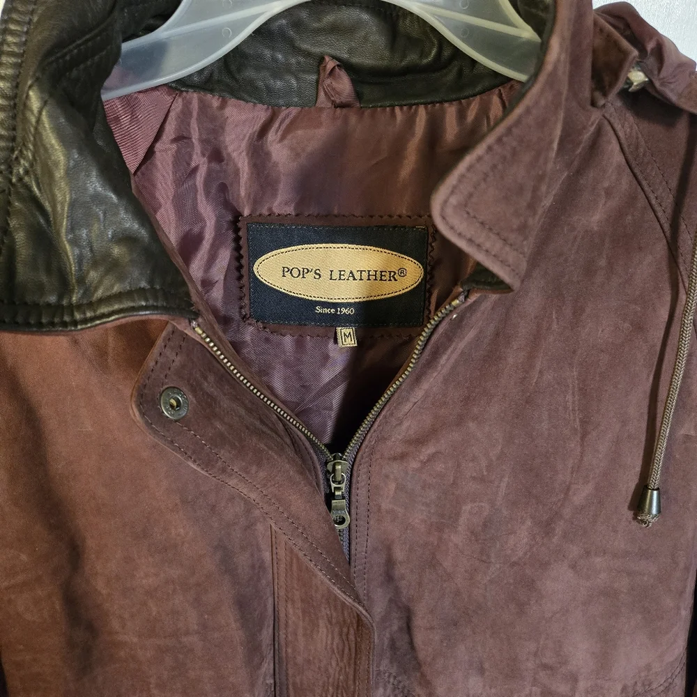 Pop's Leather Coat Sz M - Picture 2 of 10